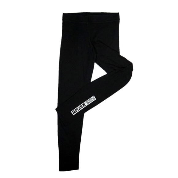 PINK Victoria's Secret Pants - Pink VS Black Cotton Leggings Small